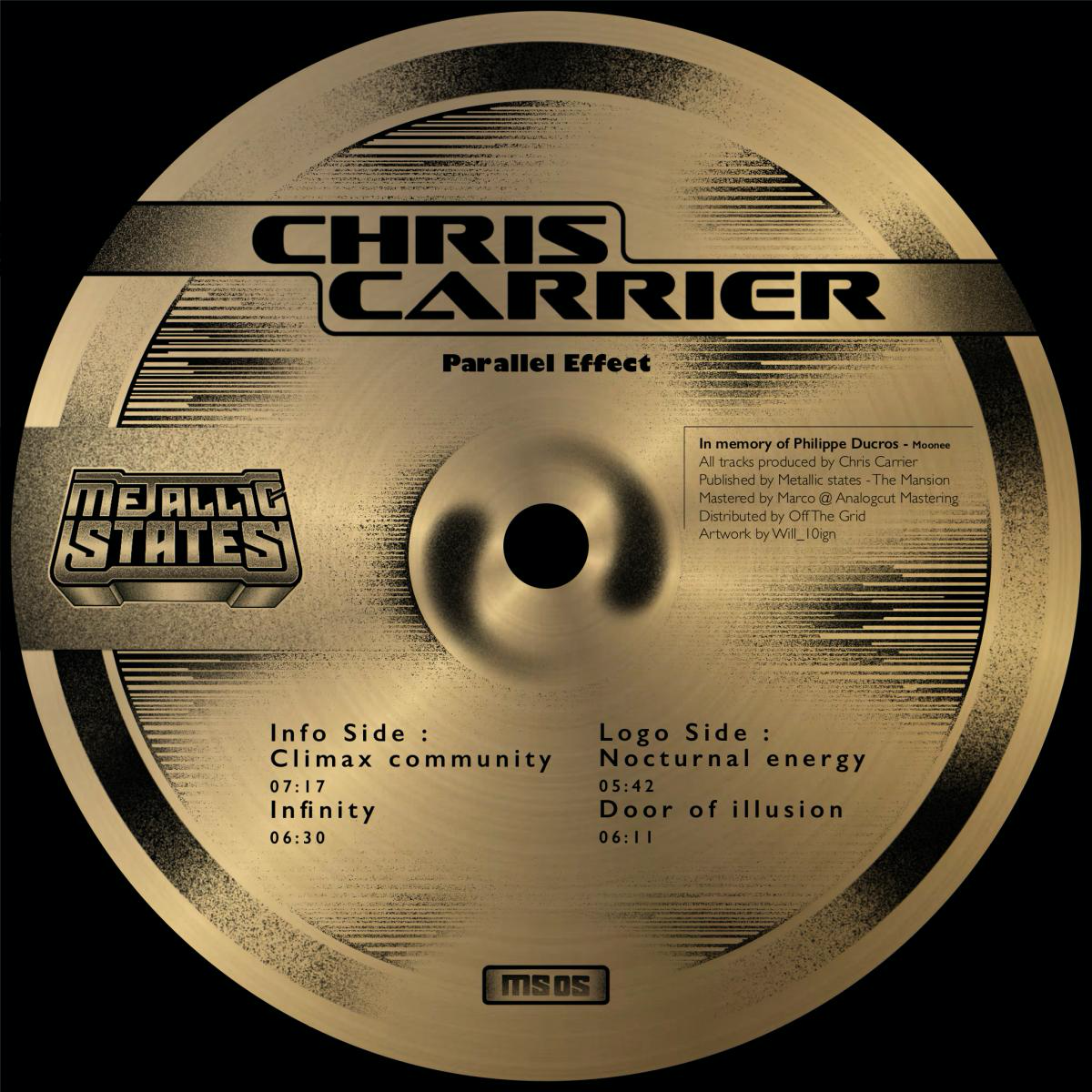 Chris Carrier - (PRESALE 6/14/26) Parallel Effect (2xVINYL) | Mint (M) Mint (M) - TECH HOUSE/ACID