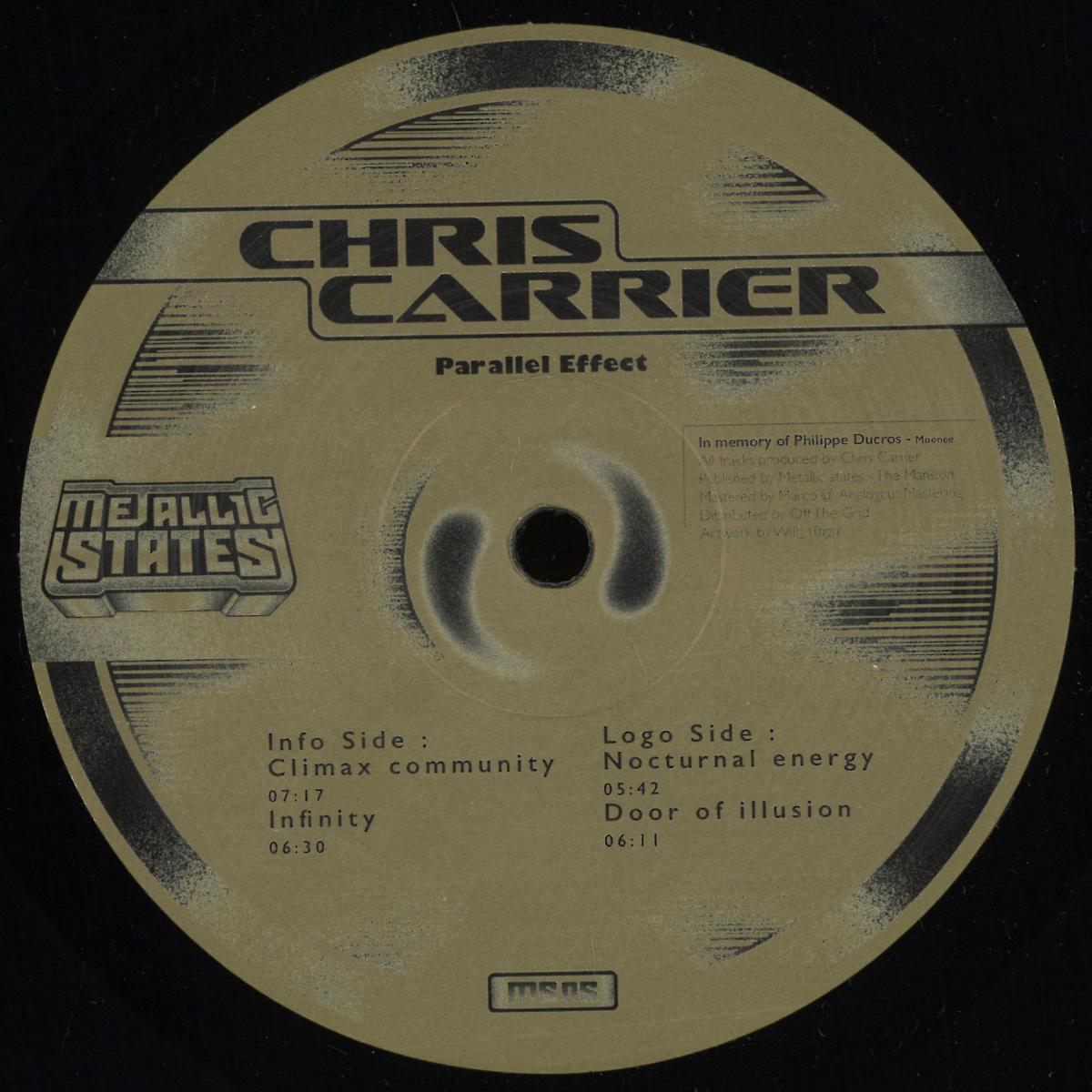 Chris Carrier - Parallel Effect (VINYL 2xLP Metallic States MS05) | NEW Mint (M) Mint (M) - TECH HOUSE/ACID