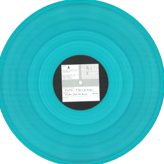 Ninetoes - (PRESALE TBD) 5 Years Of Finder (BLUE VINYL 12" Kling Klong) | NEW - TECH HOUSE *NEW/COLOR*