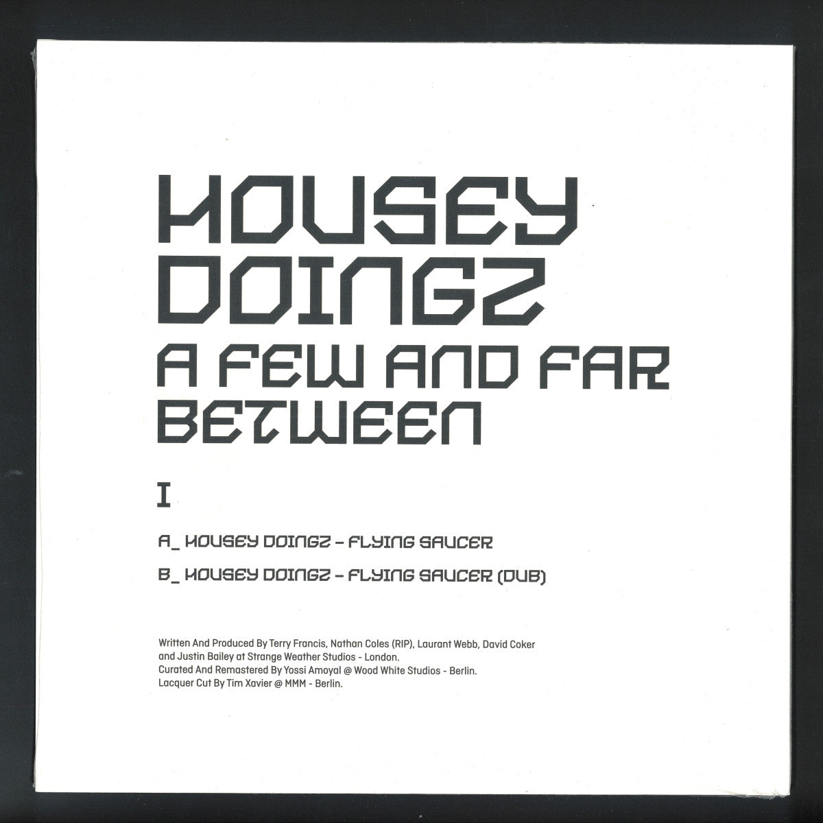 Housey Doingz - A Few And Far Between I (VINYL 12" Sushitech) | NEW Mint (M) Mint (M) - TECH HOUSE *NEW*