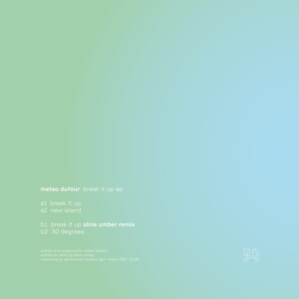 (PRESALE 5/4/26) Break It Up (VINYL) | Mint (M) Mint (M) - TECH HOUSE *NEW*