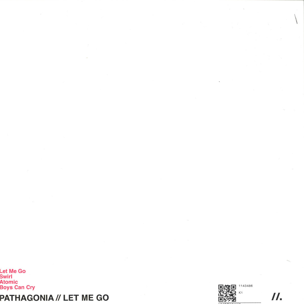Pathagonia - Let Me Go (VINYL 12" Homegrown) | NEW - TECH HOUSE *NEW*