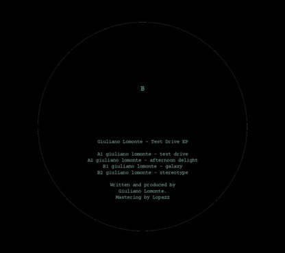 (PRESALE 4/23/26) TEST DRIVE EP (VINYL) | Mint (M) Mint (M) - TECH HOUSE *NEW*