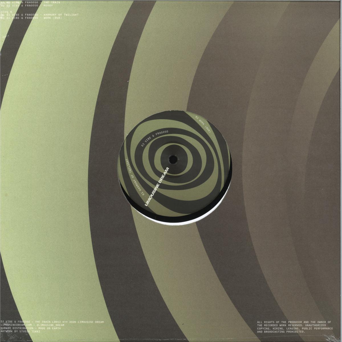 DJ Vibe & Fragoso - The Train (VINYL 12" Limousine Dream LD012 2026) | NEW - TECH HOUSE *NEW*