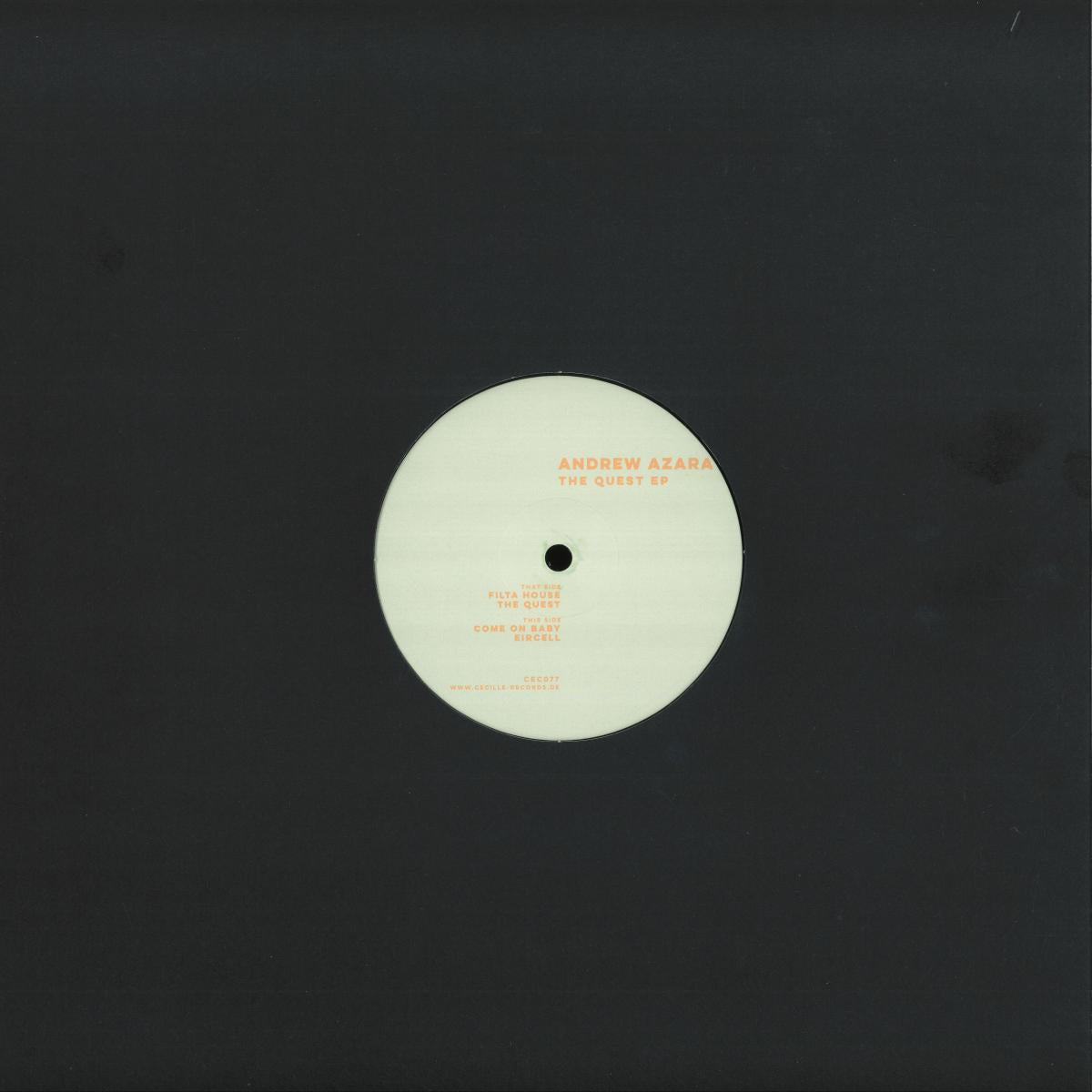 Andrew Azara - The Quest (VINYL 12" Cecille CEC077 2026) | NEW - TECH HOUSE *NEW*
