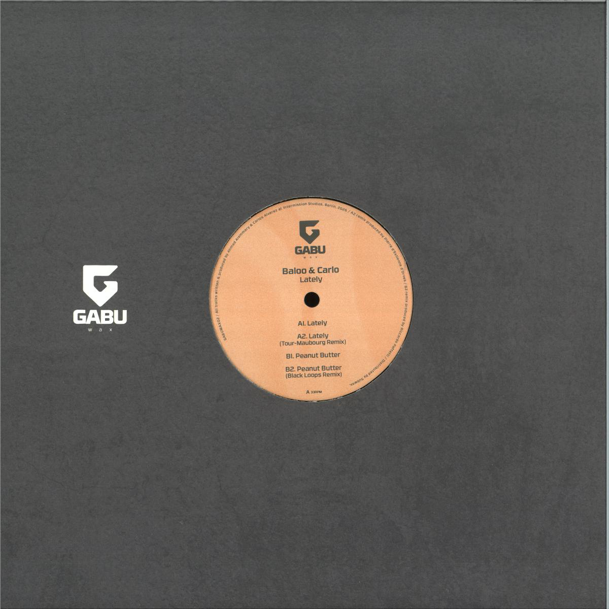 Baloo & Carlo - (PRESALE) Lately (VINYL) | Near Mint (NM or M-) Mint (M) - TECH HOUSE *NEW*