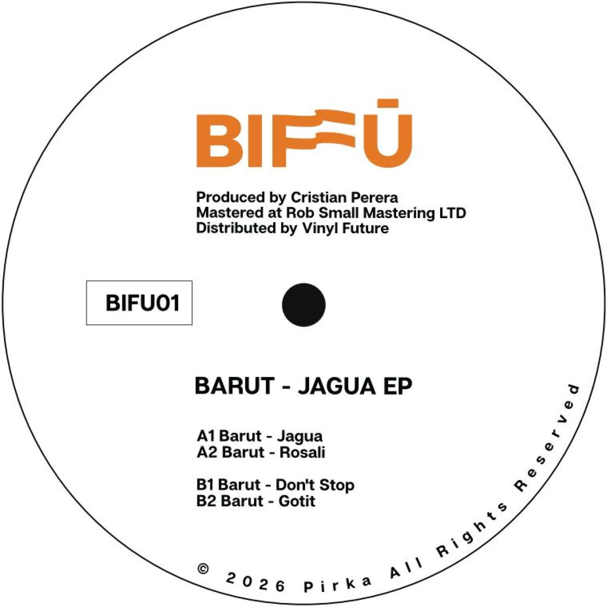 Barut - (PRESALE TBD) Jagua EP (VINYL) | Mint (M) Mint (M) - TECH HOUSE *NEW*