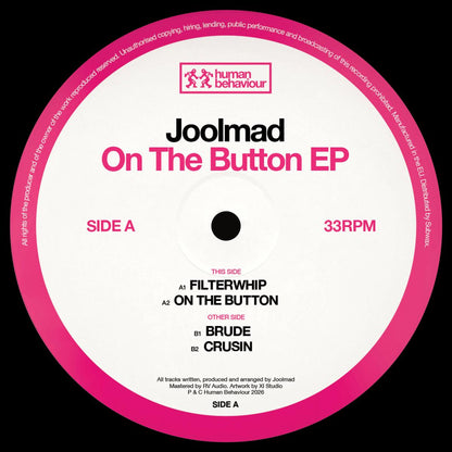 Joolmad - (PRESALE TBD) On The Button (VINYL 12" Human Behaviour) | NEW - TECH HOUSE *NEW*