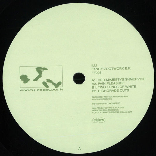 Illi - Fancy Footwork (VINYL 12" Fancy Footwork FF03) | NEW Mint (M) Mint (M) - TECH HOUSE *NEW*