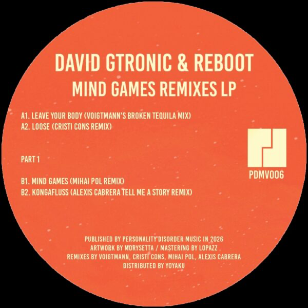 (PRESALE 5/21/26) Mind Games Remixes (Part 1) (VINYL) | Mint (M) Mint (M) - TECH HOUSE *NEW*