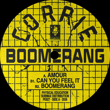 Corrie - (PRESALE TBD) Boomerang (VINYL 12" Physical Education) | NEW - TECH HOUSE *NEW*
