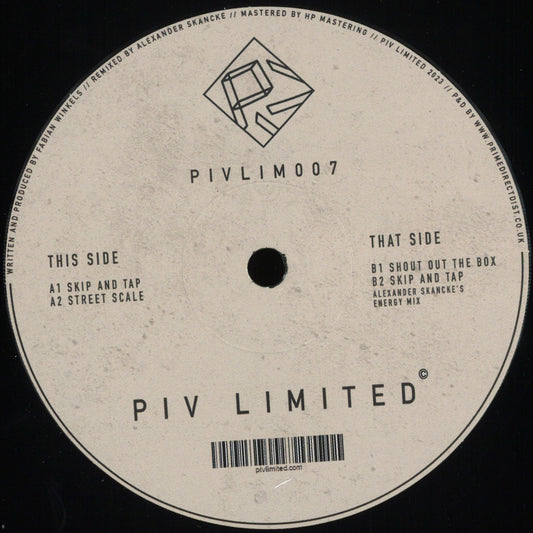 Fabe - PIV Limited (VINYL 12" PIV PIVLIM007) | NEW - TECH HOUSE *NEW*