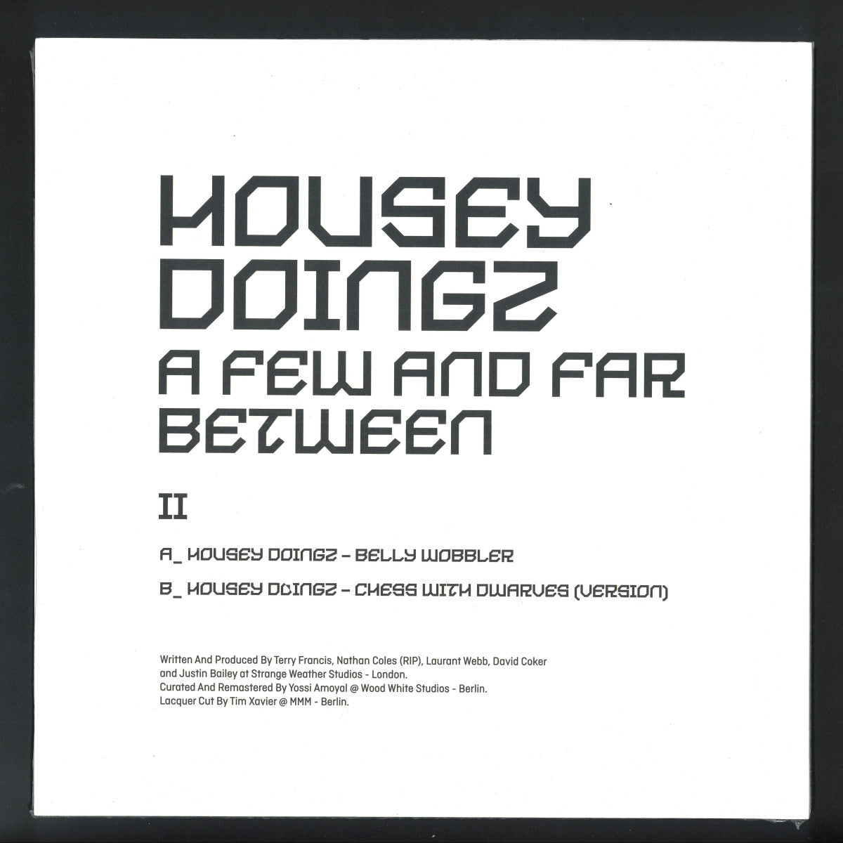 Housey Doingz - A Few And Far Between II (VINYL 12" Sushitech) | NEW Mint (M) Mint (M) - TECH HOUSE *NEW*
