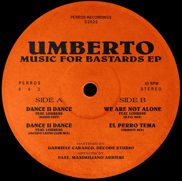 Music For Bastards EP (VINYL) | Mint (M) Mint (M) - TECH HOUSE *NEW*