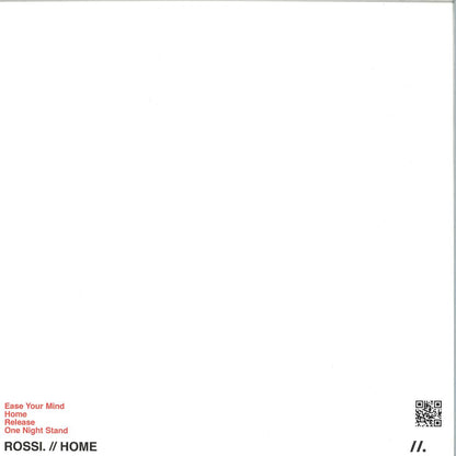 Rossi - (PRESALE 08/05/26) Ease Your Mind (VINYL 12" HOMEGROWN Records HMGRWN015) | NEW Mint (M) Mint (M) - TECH HOUSE *NEW*