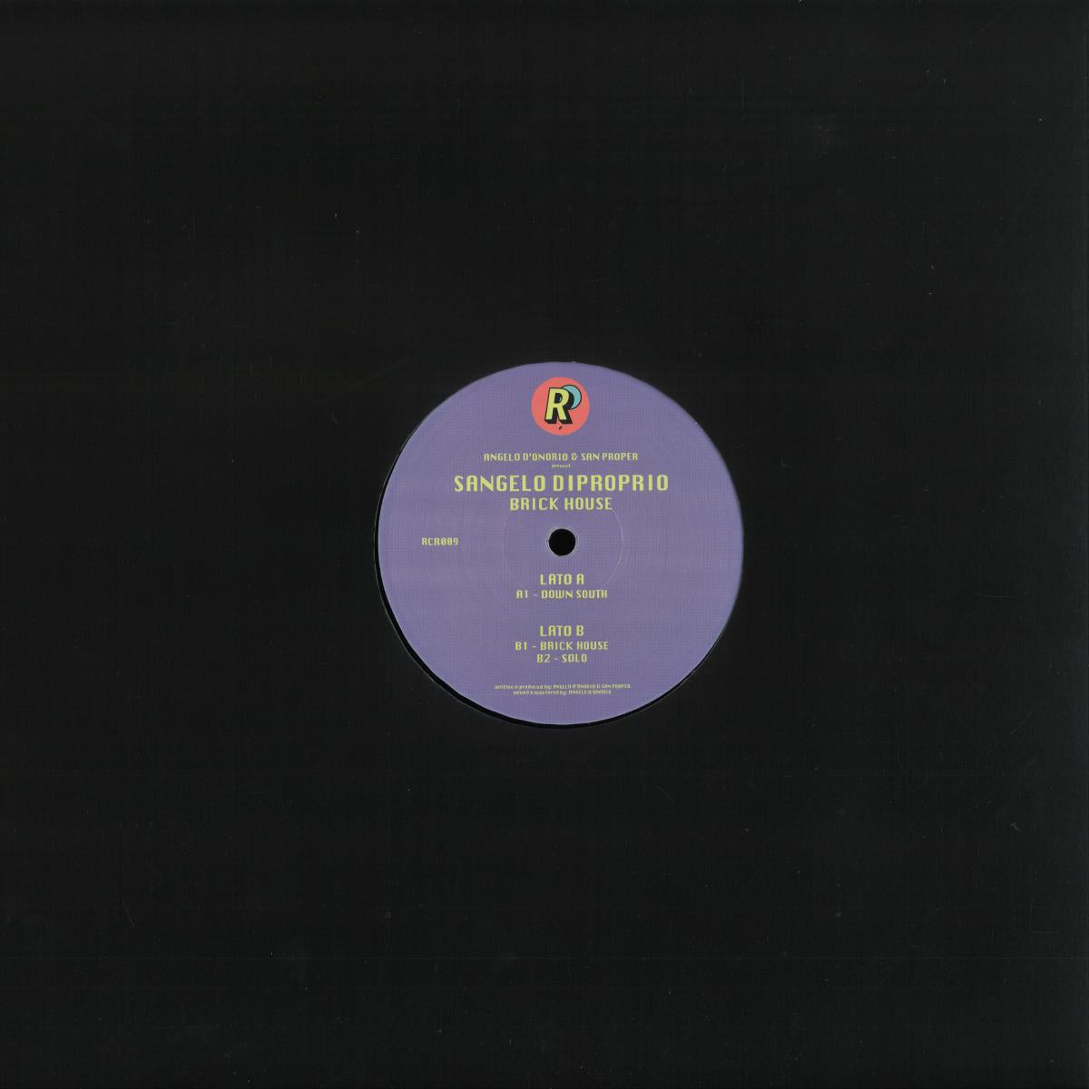 Angelo D'Onorio & San Proper - Sangelo Diproprio: Brick House (VINYL 12" Roof Records RCR009) | NEW Mint (M) Mint (M) - TECH HOUSE *NEW*