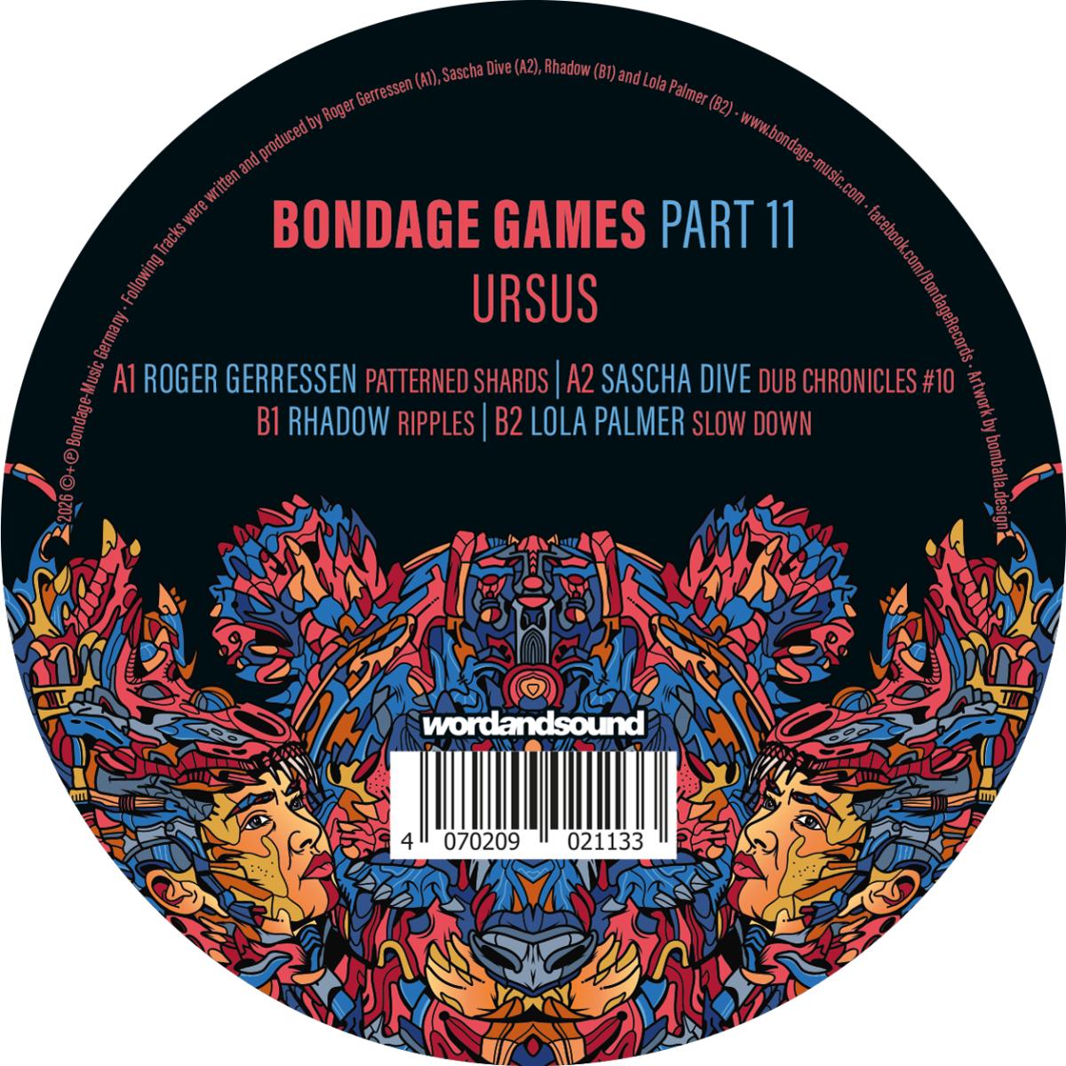 Various - (PRESALE 10/23/26) Bondage Games Part 11: Ursus (VINYL 12" Bondage) | NEW - TECH HOUSE *NEW*