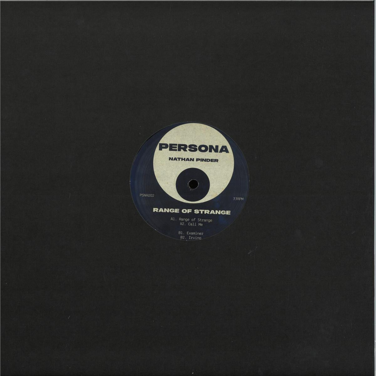 Nathan Pinder - Range of Strange (VINYL 12" Persona PSNA002 2026) | NEW - TECH HOUSE *NEW*