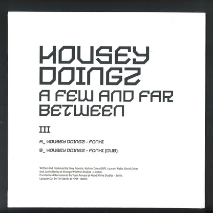 Housey Doingz - A Few And Far Between III (VINYL 12" Sushitech) | NEW Mint (M) Mint (M) - TECH HOUSE *NEW*
