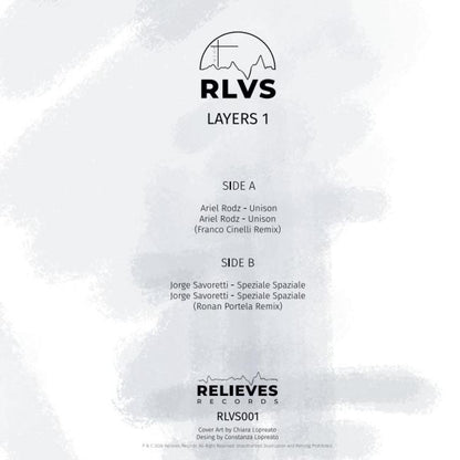 Various - (PRESALE TBD) Layers 1 (VINYL 12" Relieves RVLS001) | NEW - TECH HOUSE *NEW*