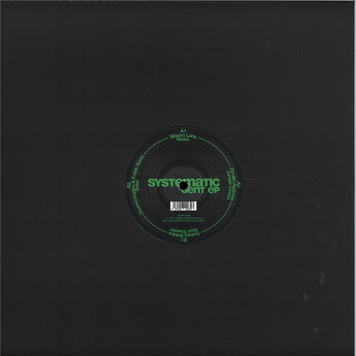 Various - (PRESALE 10/8/26) Systematic Gent (VINYL 12" Systematic) | NEW - TECH HOUSE *NEW*
