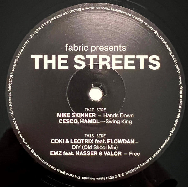 Fabric Presents The Streets (2xVINYL) | Mint (M) Mint (M) - TECH HOUSE *NEW*