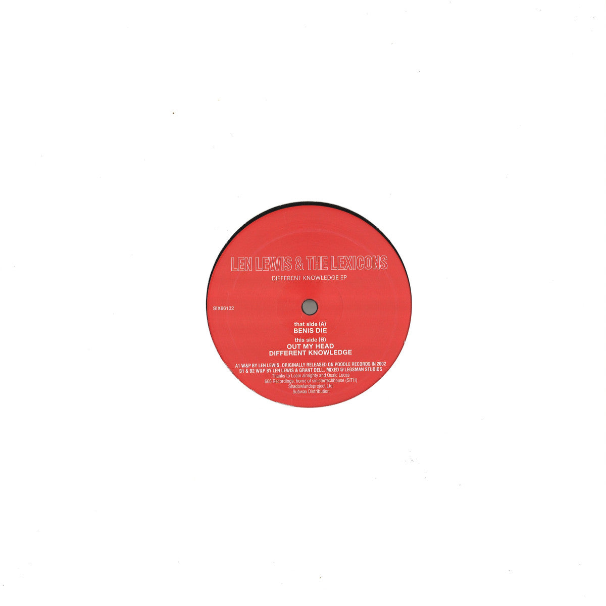 Len Lewis & The Lexicons - Different Knowledge (VINYL 12" 666 SIX66102 2026) | NEW - TECH HOUSE *NEW*