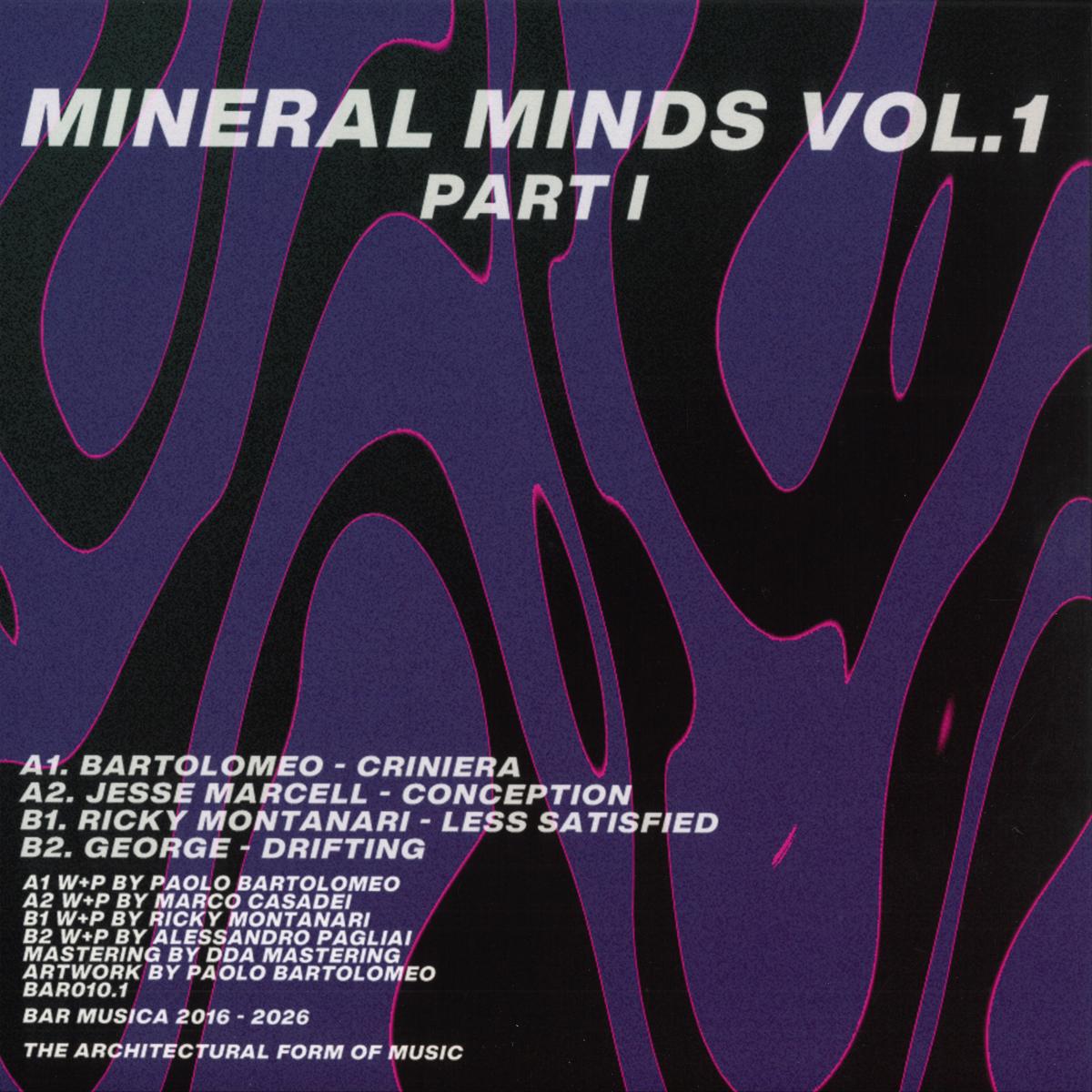 Various - Mineral Minds Vol. 1 (VINYL 12" BAR Musica BAR010.1 2026) | NEW - TECH HOUSE *NEW*
