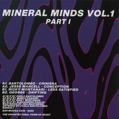 Various - Mineral Minds Vol. 1 (VINYL 12" BAR Musica BAR010.1 2026) | NEW - TECH HOUSE *NEW*