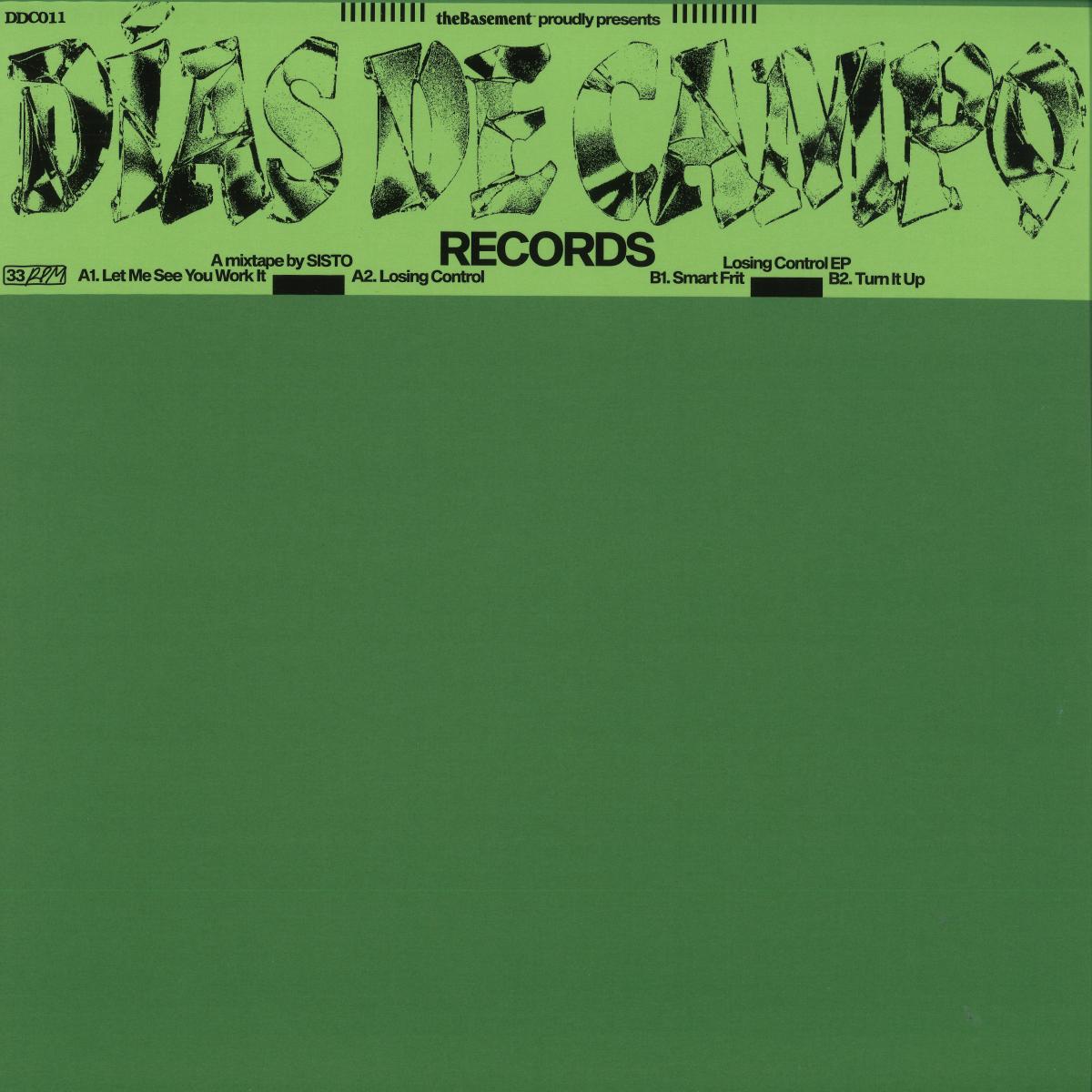 Sisto - Losing Control (VINYL 12" Días De Campo) | NEW - TECH HOUSE *NEW*
