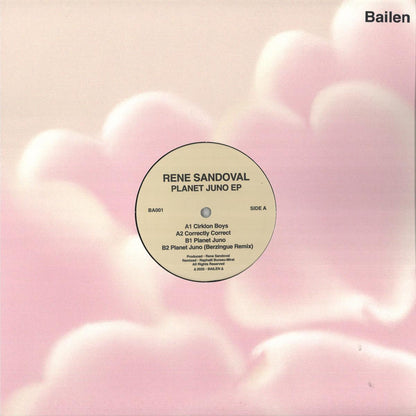 Rene Sandoval - Planet Juno EP (VINYL 12" BAILEN BAILEN001) | NEW Mint (M) Mint (M) - TECH HOUSE *NEW*