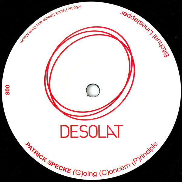(G)oing (C)oncern (P)rinciple (VINYL) | Excellent+ (EX+) Generic - TECH HOUSE / USED *EXCELLENT+*