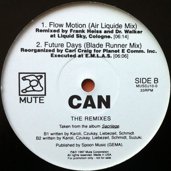 The Remixes (12" VINYL) | Excellent+ (EX+) Generic - TECHNO / USED *EXCELLENT+*