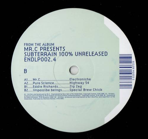 Various - Mr. C Presents Subterrain 100% Unreleased (Disc 4) | Excellent (EX) Generic - TECH HOUSE / USED *EXCELLENT*