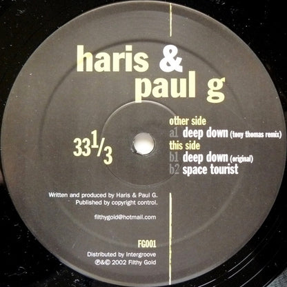 Deep Down | Near Mint (NM) Generic - TECH HOUSE / USED *NEAR MINT-*
