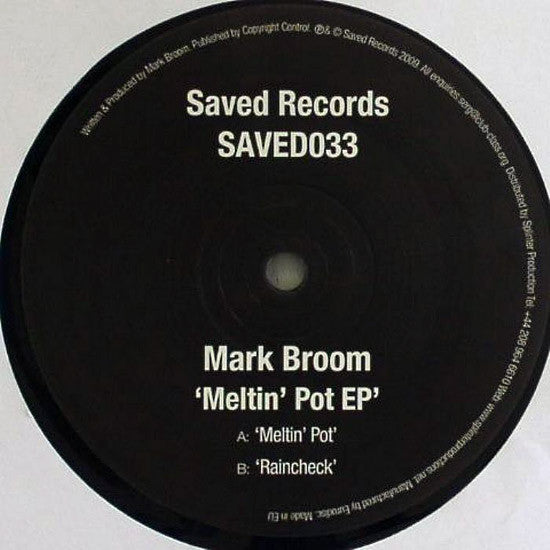 Mark Broom Meltin' Pot EP 12" Near Mint (NM or M-) Generic