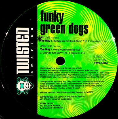 Funky Green Dogs - The Way | Near Mint (NM) Excellent (EX) - TECH HOUSE / USED *NEAR MINT*