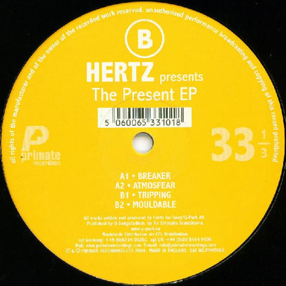 The Present EP | Near Mint (NM or M-) Very Good Plus (VG+) - TECH HOUSE / USED *NEAR MINT*