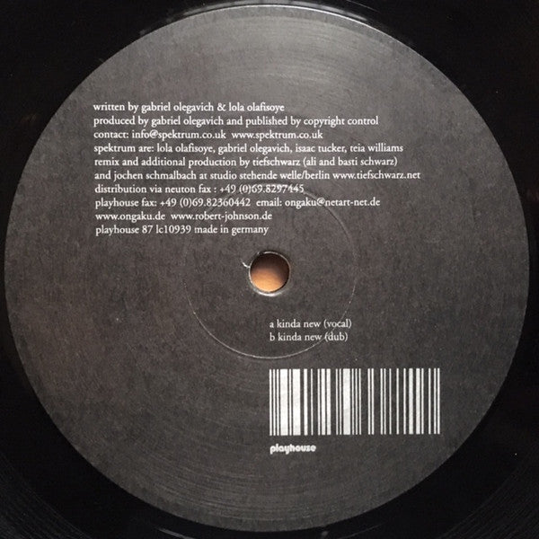 Kinda New (Tiefschwarz Mixes) (VINYL) | Near Mint (NM) Excellent (EX) - TECH HOUSE / USED *NEAR MINT*