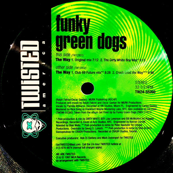 Funky Green Dogs - The Way | Near Mint (NM) Excellent (EX) - TECH HOUSE / USED *NEAR MINT*
