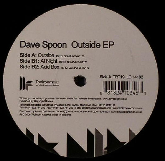 Dave Spoon - Outside EP | Near Mint (NM) Generic - TECH HOUSE / USED *NEAR MINT*