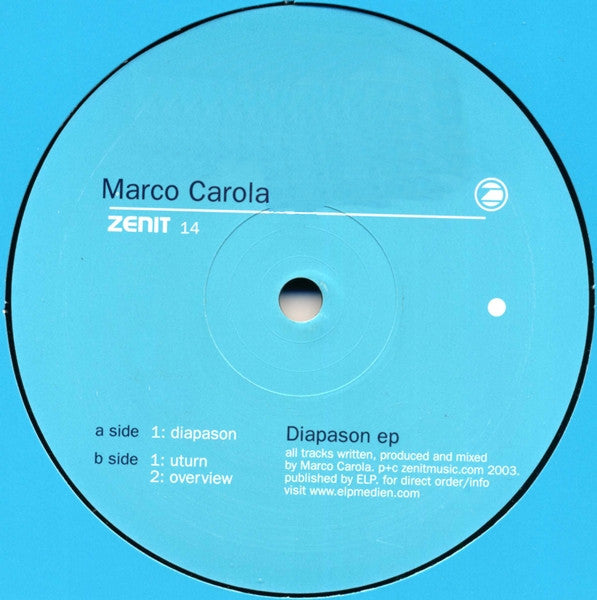 Diapason EP | Very Good Plus Plus (VG++) Very Good Plus (VG+) - TECH HOUSE / USED *VERY GOOD++*