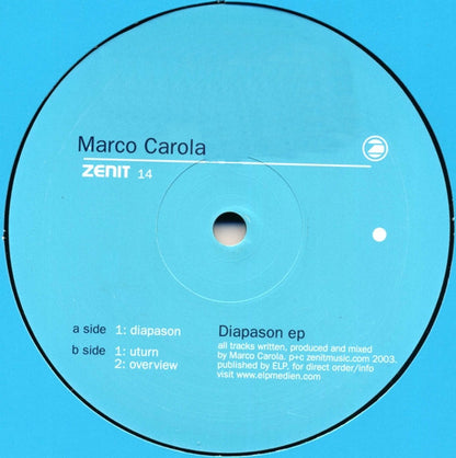 Diapason EP | Very Good Plus Plus (VG++) Very Good Plus (VG+) - TECH HOUSE / USED *VERY GOOD++*