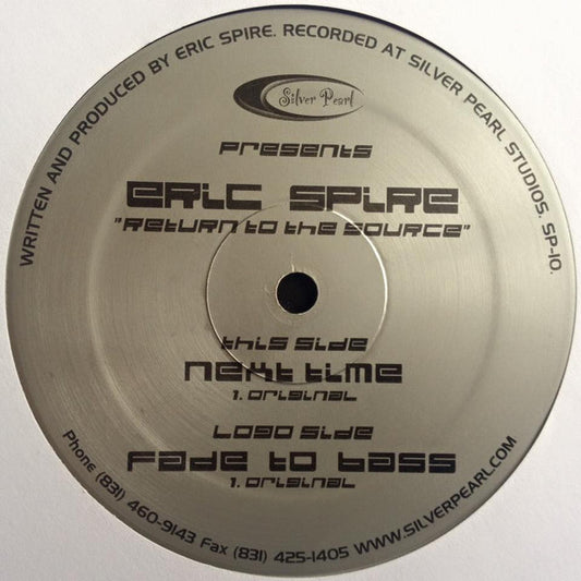 Eric Spire - Return To The Source | Very Good Plus (VG+) Near Mint (NM) - TECH HOUSE / USED *VERY GOOD++*