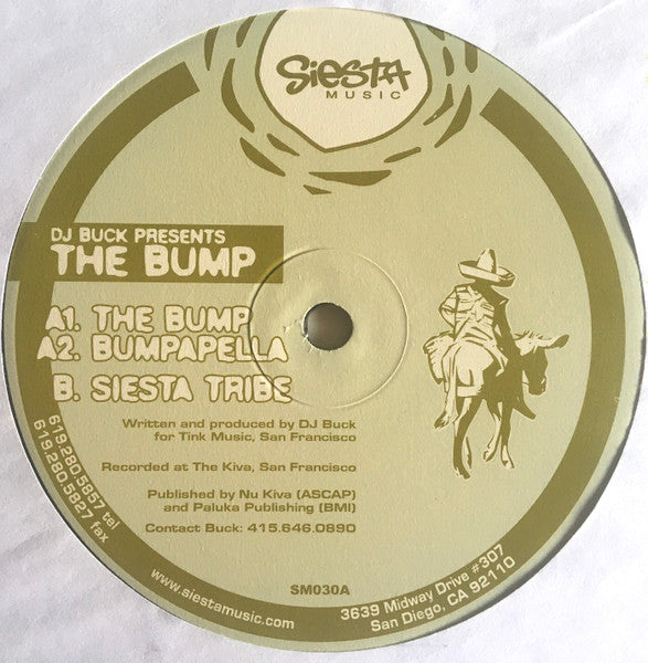 The Bump (12" VINYL) | Very Good Plus (VG+) Generic - TECH HOUSE / USED *VERY GOOD+*