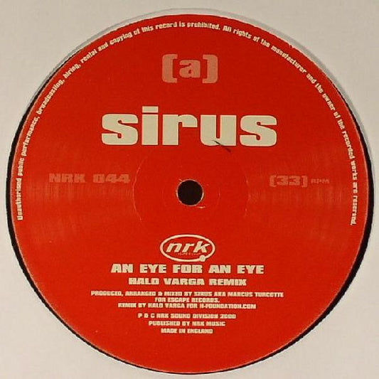 Sirus - An Eye For An Eye | Very Good (VG) Generic - TECH HOUSE / USED *VERY GOOD*