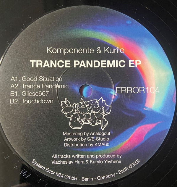 Komponente Trance Pandemic EP LP Mint (M) Mint (M)