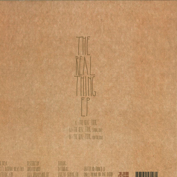 The Real Thing EP | Mint (M) Mint (M) - TECH HOUSE