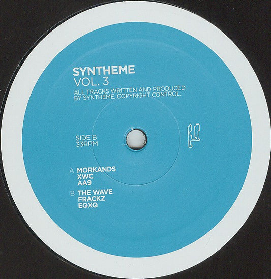 Syntheme - Vol. 3 (VINYL 12") | NEW - TECHNO/ACID *NEW*