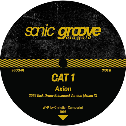 CAT 1 - (PRESALE 7/3/26) Revolution / Axion (Adam X Kick Induced Edits) (VINYL) | Mint (M) Mint (M) - TECHNO/ACID *NEW*